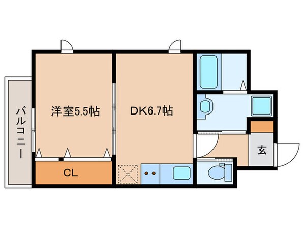 MAIN　STAGE　甲子園口の物件間取画像